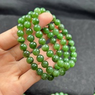Q1752 Very green 8mm natural ring, standard A product, not processed, not picky about destiny - Feng