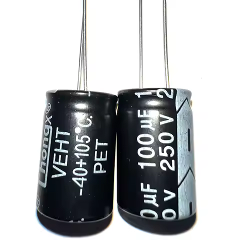 250V100uf Aluminum Electrolytic Capacitor 100uf250v 250v100mf 250v 2.2uf 3.3uf 4.7uf 6.8uf 10uf 22uf