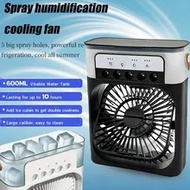 Portable Small Air Cooler with LED Night Light Humiifier Compact Air Conditioner Fan Home Office Bed