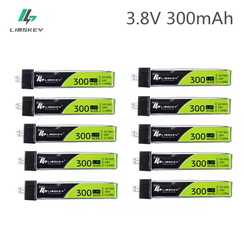 5Pcs Limskey 1S 300mAh 3.8V 30C/60C LiHV Lipo battery PH2.0 Plug for UK65 US65 Blade Inductrix 65S U