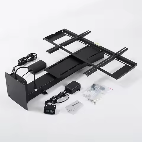 Motorized TV Mount Lift with Remote Control for 32-70inch Screens /Height Adjustable 1000mm Stroke C