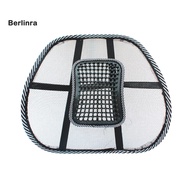berlinra Breathable Mesh Car Seat Cushion Pad Office Chair Back Massage Lumber Support