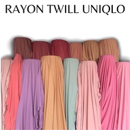 Premium quality plain rayon twill viscose fabric, soft and thick