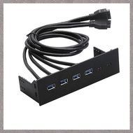 [M G L O] Front Panel Hub 5.25" 4-Port PCI-E to USB3.0 Conversion Expansion Card for Computer Board 