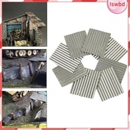 [lswbd] 8x 1:35 Scale Steel Shed Corrugated Tile  Table Material Miniature Architecture House Dioram