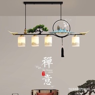 Long Chandelier Chandelier Tea Chinese Bar Table Chinese Chinese Chinese Chinese Zen New Lamps Study