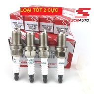 LOẠI TỐT 2 CỰC Bộ 4 Cái Bugi Denso Iridium Chân Ngắn Ren 14 Dùng Cho Toyota Vios Đời Cũ Và Nhiều Dòn