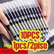 10PCS Gel Pen Quick Dry Straight Liquid Pen 0.5mm Quick Dry Straight Liquid Pen School Office Pen