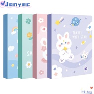 JONY1EC Archives Bag, Plastic Transparent Bag File Folder, Durable 30 Pages A4 Cartoon File Storage 
