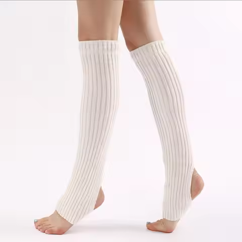 1 Pair Sports Protection Adult Adult Children Knitted Warm Leg Protection Ballet Foot Stomping Stock