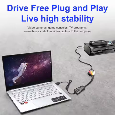 USB Video Capture Card USB2.0 Audio Video Recorder Edit DVR 4 Channel TV DVD VHS TV For Win7/8/10/XP