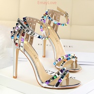 11cm stiletto high heels open toe women's shoes