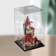 กล่องแสดงอะคริลิกสำหรับเก็บรักษาตุ๊กตา ป้องกันฝุ่น สำหรับ Lego Harry Potter ฮัลโลวีน 75980 กล่องใส่ข