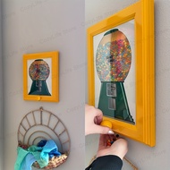Creative Candy Dispenser Picture Frame Wall Mount Gumball Machine for Desk Countertop Kids Adults Of