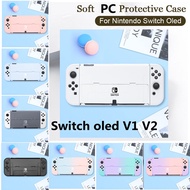 Nintendo Switch/switch OLED Game Console NS Joy Con Controller Case Hard Silicone Case Accessories Candy Pink Color PC Case
