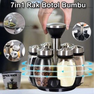 7-in-1 Spice Bottle Rack Rotating Spice Box/ Kitchen Spice Rack/ BBQ Set/ Spice Rack/ Spice Set/ Bot