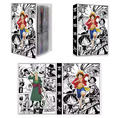 ONE PIECE Monkey D. Luffy Roronoa Zoro 240pcs Card Album Storage Book Game Card Holder Binder Game C