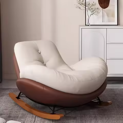 Chair Rocking Chair Lazy Lounge Chair Sofa Single Comfortable Lounge Chairs Living Room Bedroom Hous