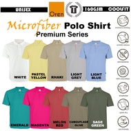 【Premium】Microfiber Plain Collar Shirt White/Lt Blue/Lt Grey/Magenta QD06 Oren Sport tshirt.os