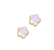 (02/09收單) 🎀  🇺🇸 美國 Adornia 14k 鍍金        白色珍珠雲母幸運草項鍊 / 耳環 💰特價只要299元  ‼️全家好賣家免運費‼️  ‼️歷史超低價‼️ 
