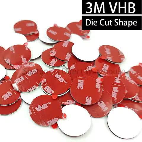Die cut, 3M VHB 5952 Double Adhesive Foam Tape, Diameter for Dash Cam/ GoPro, In car Holder Disc, 18
