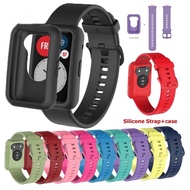 Huawei Watch Fit Strap Watch band + Case silicone watch band bracelets smart watch fit