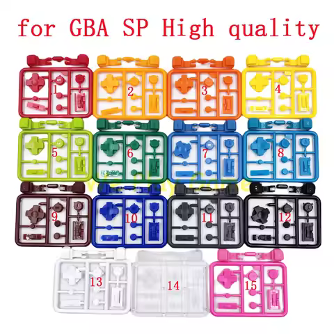 High Quality Button Set for Nintendo GameBoy Advanced SP for GBA SP Console Button Replacement