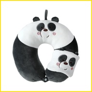∈ ✿ ◭ Miniso We Bare Bears U shaped Neck Pillow Travel Pillow Grizzly Panda Ice Bear