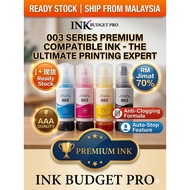 003 Compatible Ink for L3110 L3150 L1110 | 70ml Dye Ink | Premium Quality