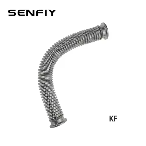 Vacuum FlangeKF16 KF25 KF40 KF50 Flexible Hose100 200 300 400 500mm Stainless Steel Vacuum Corrugate