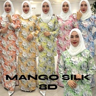 🔥 CLEARANCE 🔥 BAJU KURUNG CORAK MANGO SILK 8D 2025