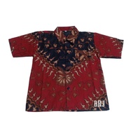 BAJU BATIK COUPLE SERAGAM AYAH DAN ANAK MOTIF KERIS ALIT MERAH -BATIK ANAK-JENGGOTSTORE CPB178