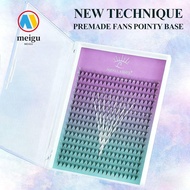 MEIGU False Eyelashes, PBT Material 8D Volume Artificial Eyelashes, Beauty Products Sharp Thin 6D Vo
