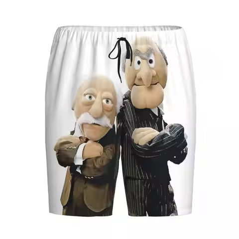 Custom Statler And Waldorf Shorts Sleeping Pants Men Pajama Pants Lounge Sleep Sleepwear Bottoms