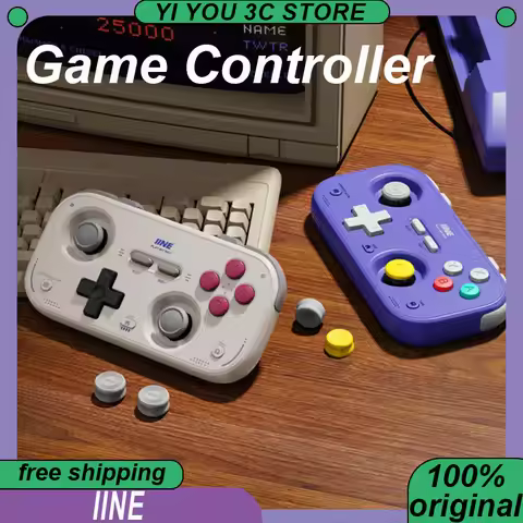 IINE Game Controller Retro Pocket Gamepad With 1000Hz Hall Joystick Portable Mini Streaming Simulato