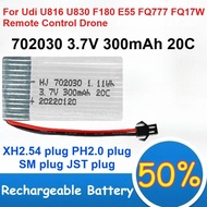 702030 3.7V 300mAh 20C Lithium Polymer Battery for Udi U816 U830 F180 E55 FQ777 FQ17W Remote Control