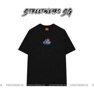CIRCLE OVAL FLAME EMBLEM T-SHIRT - HIGH QUALITY COTTON - UNISEX Loose FORM - STREETWEARS SG - SWSG95