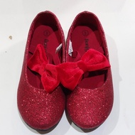 Sepatu Fioni Girl anak merah sparkle size 9, Fionigirl