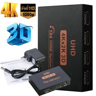 2/4 Port 4K 3D HDMI Splitter For Projector Monitor Laptop Out 1 In 4 Out TV Extend