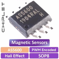 5Pcs AS5600 SOP8 AS5600-ASOT AS5600-ASOM SMD Board Mount Hall Effect Magnetic Sensors Magnetic Senso