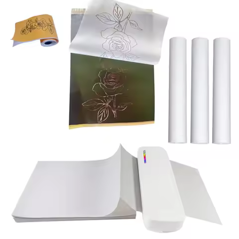 A4 Portable Thermal Printer Inkless BT Thermal A4 Mobile Printer with Printing Paper Min Portable A4