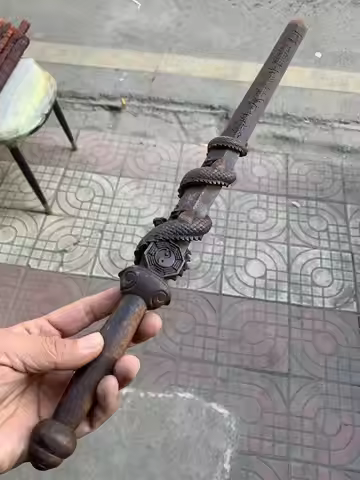 Ancient powerful celestial peach wood sword, the combat power of the seven stars of the Big Dipper i