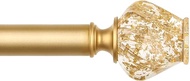 HOTOZON 1 Inch Decorative Curtain Rods 32 to 86 Inches (2.6-7.2ft), Splicing Single Drapery Rods wit
