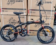 CROSSMAC [LINK Y5] LIGHT WEIGHT 20INCH ALLOY FOLDING BIKE DISC GEAR WITH SENSAH EQUIPMENT AND HIGH PERFORMANCE RIM 35MM(1x9,9SPEED)**FREE GIFT**