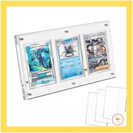 【Japan】Yotakala magnet loader 3-link loader UV cut display case screw down magnet loader stand with full protect sleeve clear trading card TRECA 35PT poke Ka One Piece Yu-Gi-Oh Duel Masters MTG Weiss Schwarz compatible card protection storage storage deco