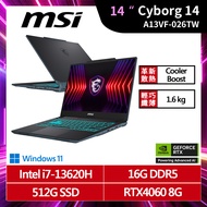 MSI微星 Cyborg 14  A13VF-026TW 14吋 i7 電競筆電