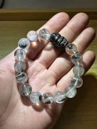 12M+ 黑銀鈦罕有大珠配金運貔貅