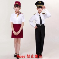 Hot-selling Captain Stewardess Suit Pilot Suit Chinese Captain Children Stewardess Stewardess Costum