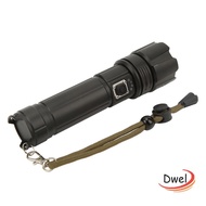 DWEL LED Flashlight, 30W 1200LM USB Flashlight, Durable 5 Modes IPX4 Waterproof Rechargeable Flashli