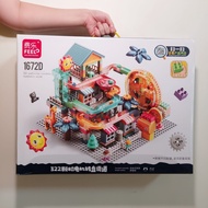 Marble Run 322 pc Mainan Bola Lego Otomatis Bianglala Elektrik Kreatif